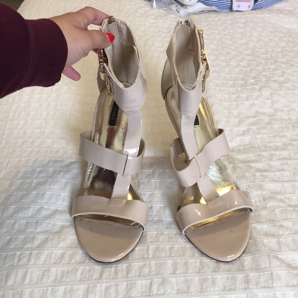 F21 Nude Heels